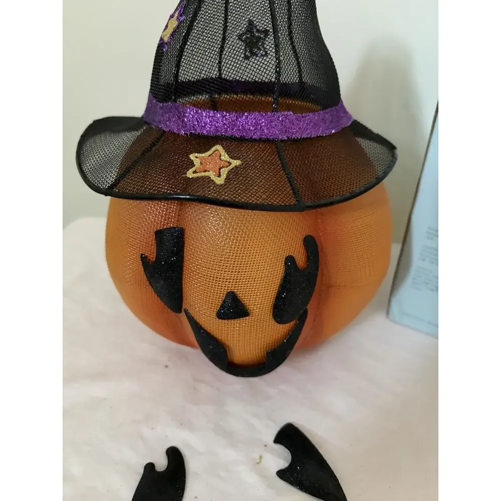 PartyLite Mr Pumpkin Head Halloween Votive Tealight Holder P9774 Magnetic Face